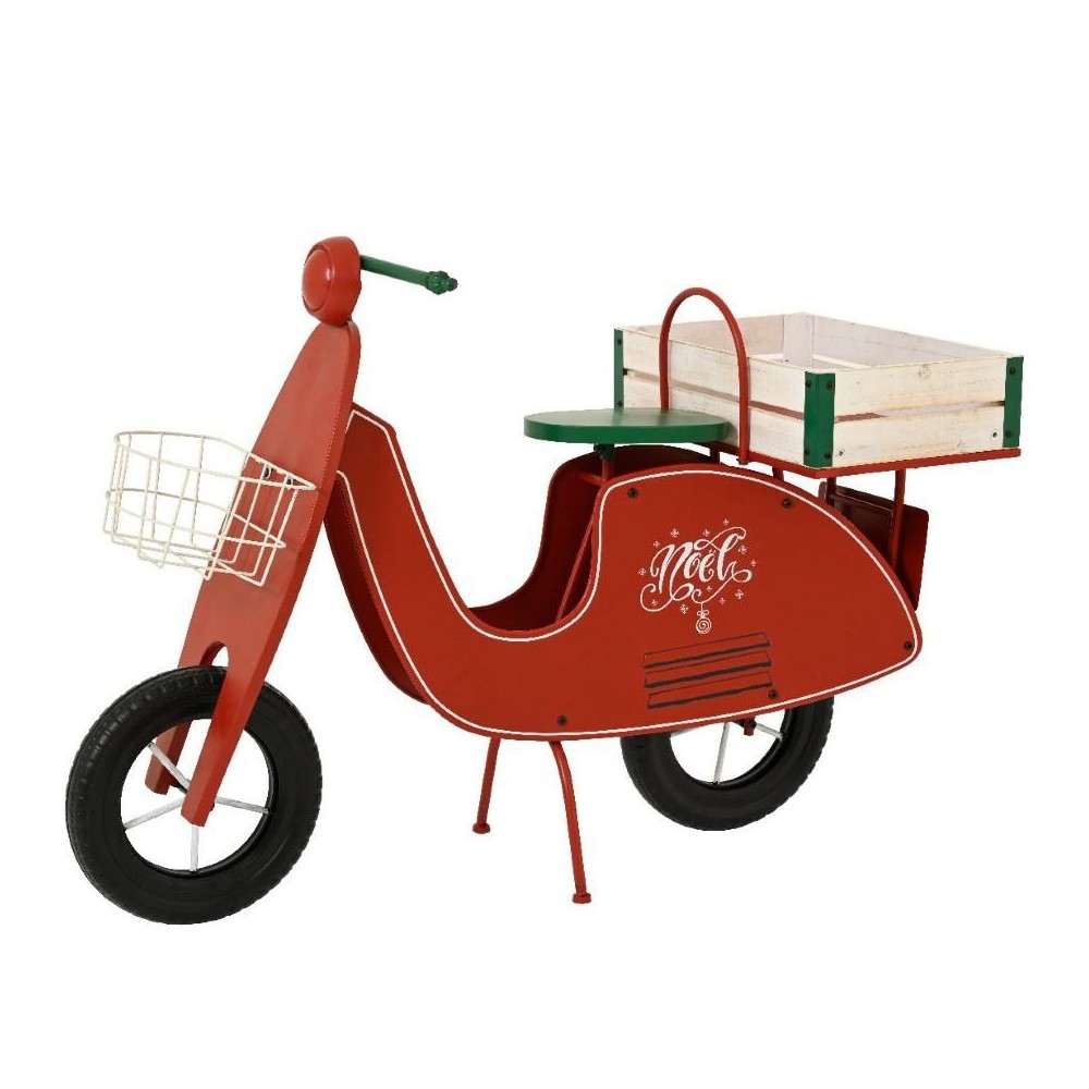 MOTORINO FERRO H.75 CM. ROSSO VERDE